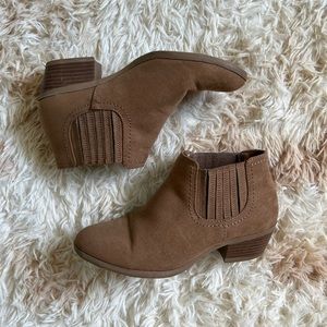 Faux Suede Ankle Boots